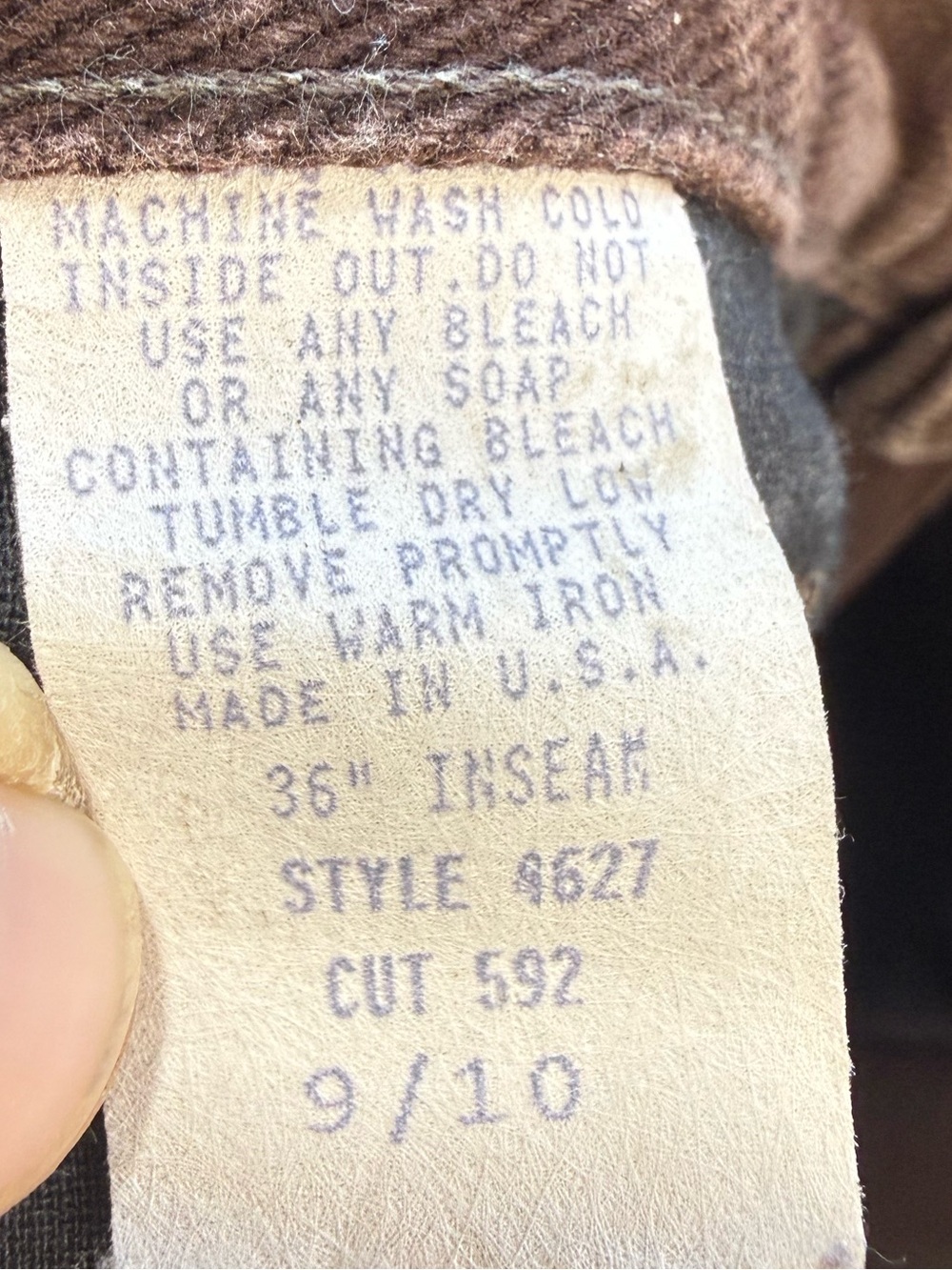 vintage Roughrider by Circle T colorblock Western jeans from 1980-90’s - Picture 5 of 5